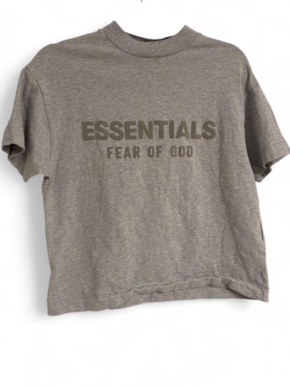 Fear of God ESSENTIALS Taupe Logo Short Sleeve Tee